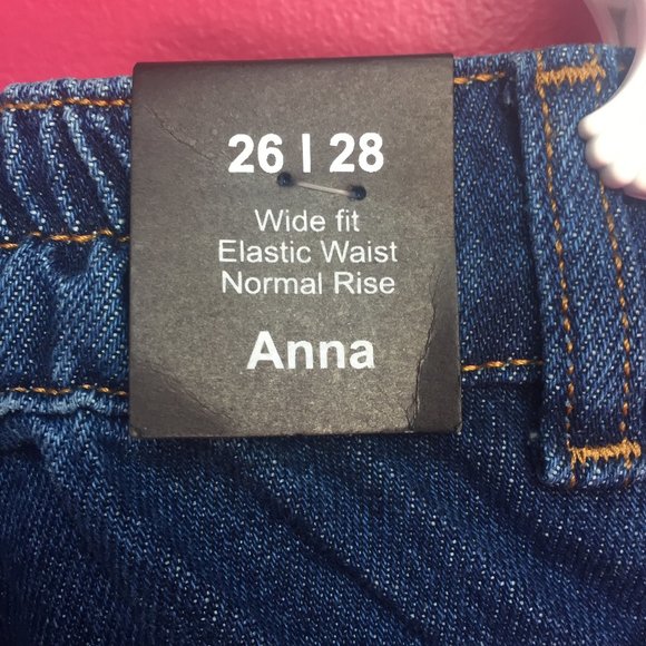 NWT Noisy May Petite Wide Leg Jeans in Dark Blue - Picture 5 of 6